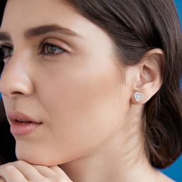 MINUTIAE Heart Shaped Studs Earrings-24
