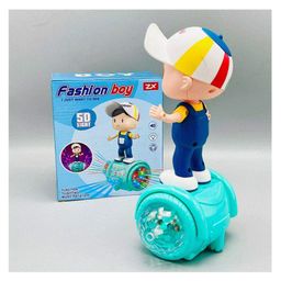 YAMAMA 360 Degree Rotating Musical Dancing Boy with 5D Light & Musical Sound Activity Play Center Toy with Bump and Go Functions  - Multicolour image 3