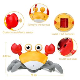 ADKD Crawling Crab Moving Toy with Music for Kids- (Color May Vary) image 3
