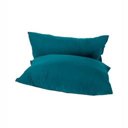 Siroki Bond Teal Green 2 Pieces Soft & Fuffy Satin Microfiber Sleep Pillows-47