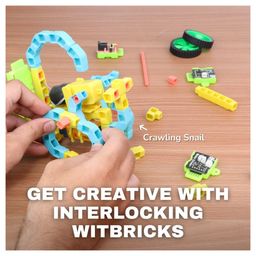 WitBlox Fun with Robots - Compatible with Arduino Plug Fit Modular Electronics Circuits for Motors & Machines STEM Experiments Birthday Robotics Kits Gift Toys for Boys, Girls & Kids Age 8 to 16 Y image 4