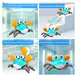 ADKD Crawling Crab Moving Toy with Music for Kids- (Color May Vary) image 5