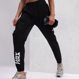 HRX by Hrithik Roshan Men Cargo Style Rapid-Dry Training Joggers-image-63
