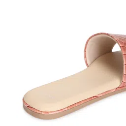 yoho Textured Open Toe Flats image 3