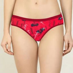 AROUSY Red Cotton Printed Hipster Panty-picture-40