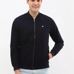 Allen Solly Black Regular Fit Bomber Jacket-image-48
