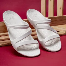 Red Tape Women's White Slides image 1