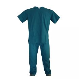 LOYAL NEEDS V Neck Short Sleeves Double Stitch Scrub Suit Customised Polycotton Fabric MSVBG S Size For Male-image-68