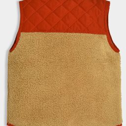 MiArcus Boys Orange & Beige Color Block Jacket image 2