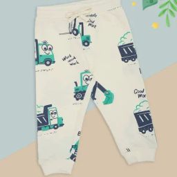 Pantaloons Baby Boys Bright White Printed Joggers-picture-26