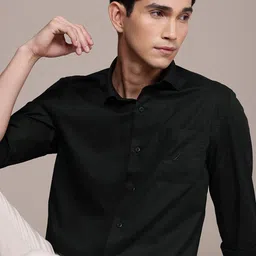 Nautica Premium Solid Slim Fit Shirt-image-90