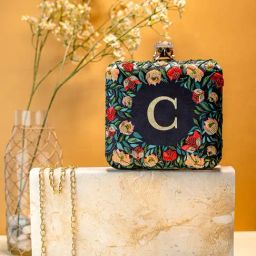 NR by Nidhi Rathi Multicolor Fabric Embellished Clutch-image-97