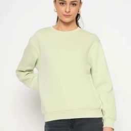 MADAME Green Cotton Sweatshirt-image-82