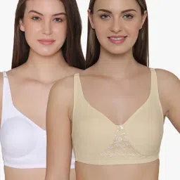 Clovia Multicolor Non Wired Non Padded T-Shirt Bra (Pack Of 2)-image-23
