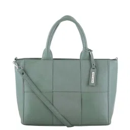 Toteteca Green Textured Medium Tote Handbag image 1