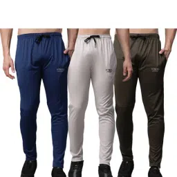 Vimal Jonney Multicolor Slim Fit Trackpants - Pack of 3-image-46