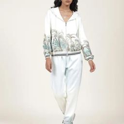 Label Ritu Kumar Ecru Printed Jacket With Joggers-image-26