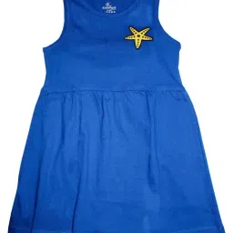 Kiddopanti Kids Royal Blue Solid Dress-picture-41