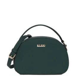 KLEIO Green Solid Small Handbag-image-17
