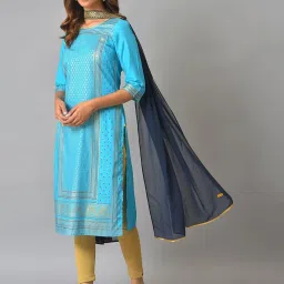 Aurelia Navy Embroidered Dupatta image 1