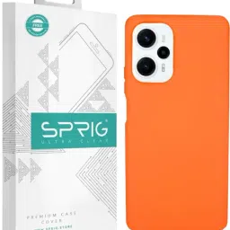 Sprig TPEE Back Cover for POCO F5 5G (Orange)-image-91