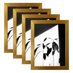 Art Street Gold Engineered Wood A4 Size Certificate & Document Photo Frames - Set of 4 image 2