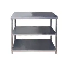 Verai 1-U/S Stainless Steel 24x60x32 Square Kitchen Work Table Silver-23
