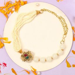 The Purple Tree Men Beaded Floral Rakhi-image-46
