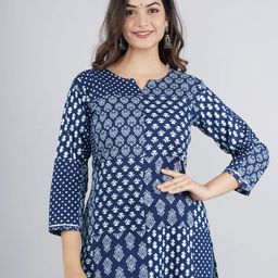 PARCHHAI Women Blue Geometric Printed Top-image-49