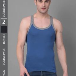 Dollar Bigboss Assorted Cotton Regular Fit Vest - Pack Of 2-image-79