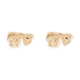 Forever New Gold Mireille Metal Bow Stud Earring-image-72