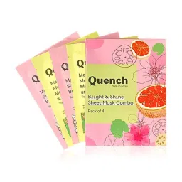 Quench Botanics Bright and Shine Sheet Mask Combo image 1