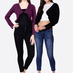 SCORPIOUS Women Pack of two Shrugs-image-79