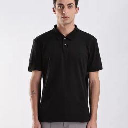 CALVIN KLEIN JEANS Black Regular Fit Solid T-Shirt-image-83