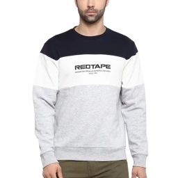 Red Tape Multi-Color Regular Fit Colorblock Sweatshirt-11