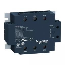 SCHNEIDER ELECTRIC Solid State Relays SOLID STATE RELAY, 3PST-NO, 25A, 4-32VDC, SSP3A225BDT-21