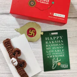 EL REGALO Brown Rakhi Gift Set-12