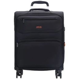 Jump Moorea 2 Black 8 Wheels Large Soft Cabin Trolley Bag Set of 2-20