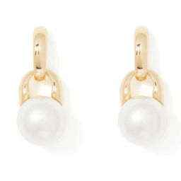 Forever New Gold & Pearl Patrice Pearl Drop Earring-image-76