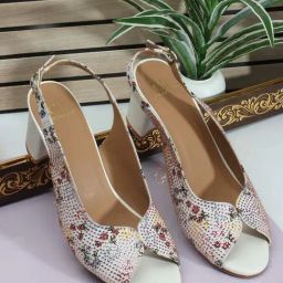 Carlton London Women's Off White Sling Back Sandals-image-99