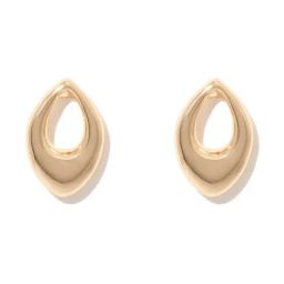 Forever New Gold Tatum Cut Out Teardrop Stud Earring-image-58