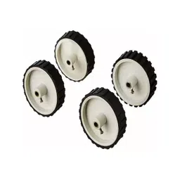 TECHDELIVERS Wheels Width 15 mm, Diameter 85 mm, Shaft 6 mm For use with robots project (Pack of 4) image 1