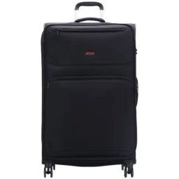 Jump Moorea 2 Black 8 Wheels Large Soft Cabin Trolley Bag-13
