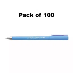 UNOMAX Ultron Top 2X Liquid Ball Point Pen Blue (Pack of 100) image 2