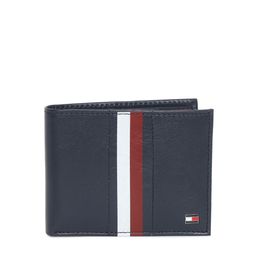 Tommy Hilfiger Men Navy Blue Solid Two Fold Leather Wallet-50