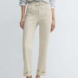 MANGO Women High-Rise Cotton Jeans-image-37