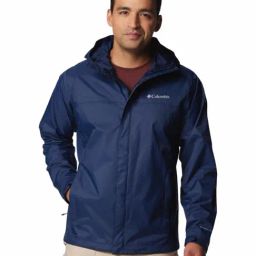Columbia Mens Navy Blue Omni-Tech Watertight II Rain Jacket-image-11