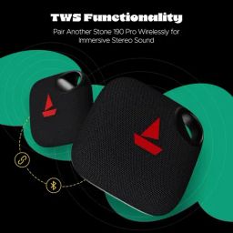 Boat Stone 190 Pro Portable Bluetooth Speaker with TWS Functionality (Ragging Black) image 4