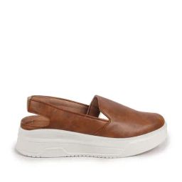 Fausto Women's Tan Sling Back Wedges-image-26