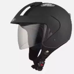Studds Matt Black Large (580 mm) Open Face Helmet, KS-1 Metro-image-32